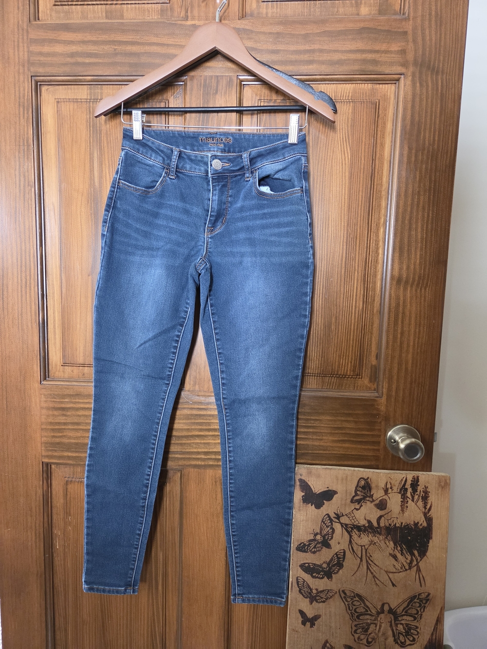 Maurices Dark Blue Skinny Jeans